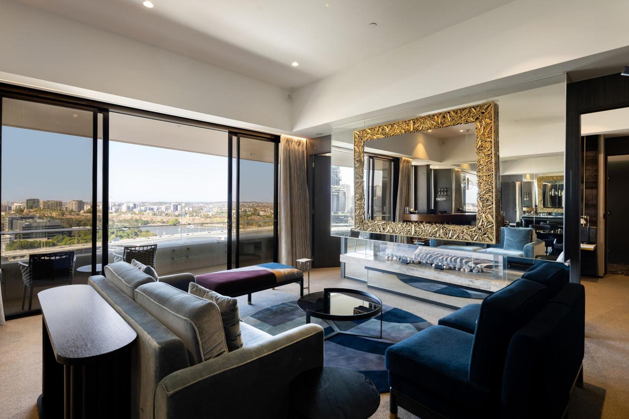 Emporium Hotel South Bank Brisbane Exterior photo The living room of a three-bedroom apartment